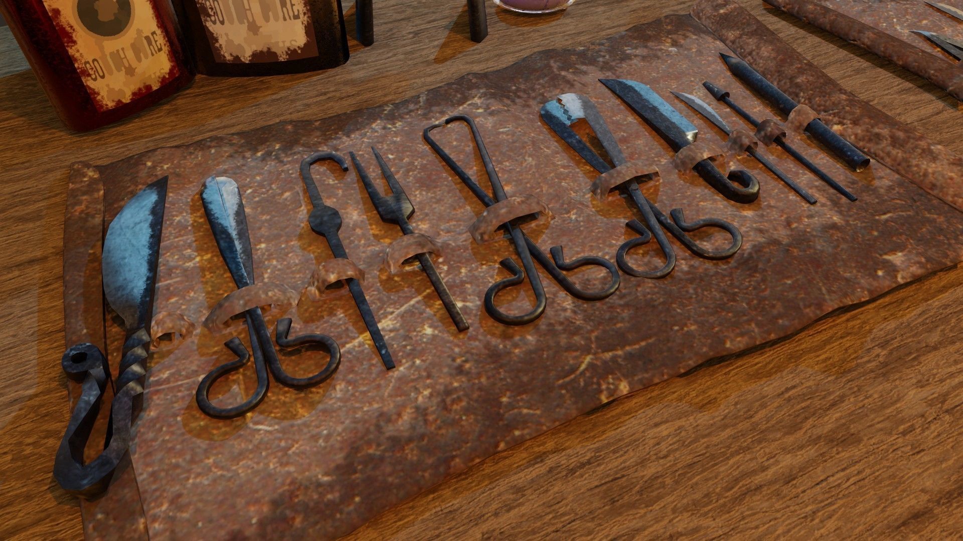 Medieval Medical 3D model Low-poly 3D model_4