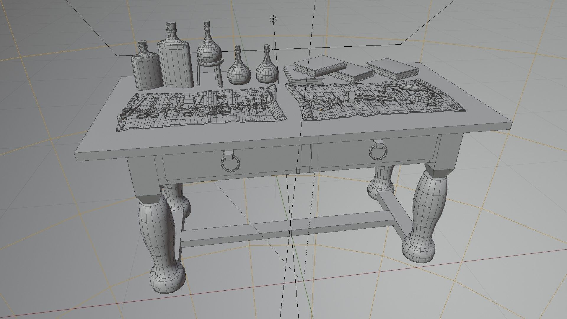 Medieval Medical 3D model Low-poly 3D model_6