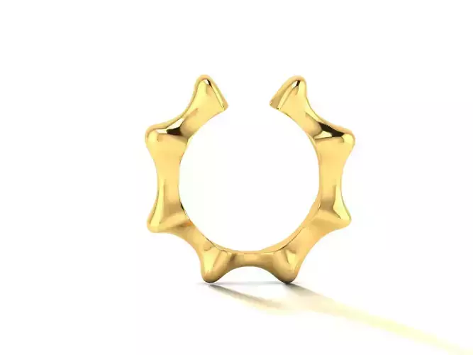 Pendant-1450 gold ring with star shape