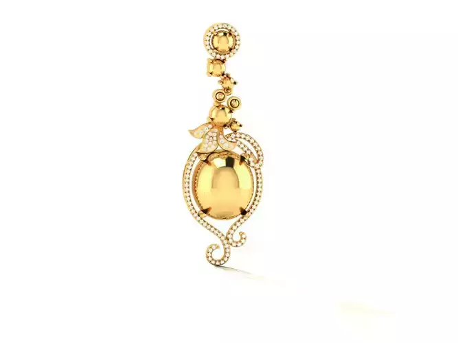 Pendant-1422 gold pendant with diamonds