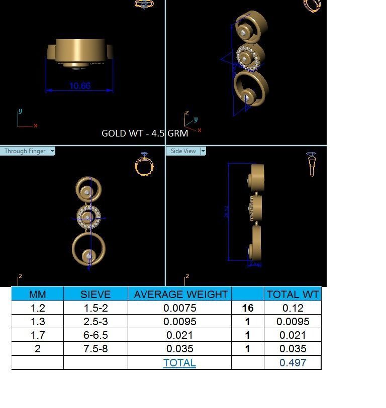 Pendant-1253 gold pendant with diamonds 3D print model_1