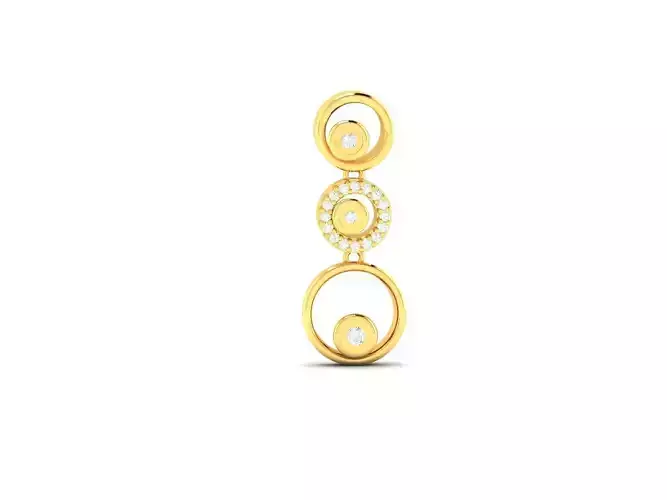 Pendant-1253 gold pendant with diamonds
