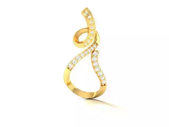 Pendant-1240 diamond ring gold