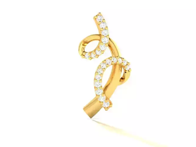 Pendant-1237 gold diamond earring