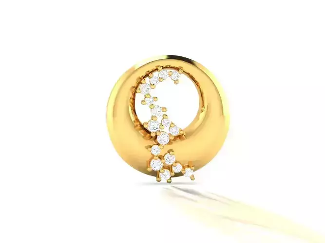 Pendant-1218 diamond pendant gold