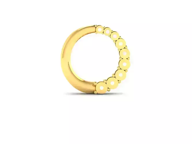 Pendant-697 gold hoop nose ring