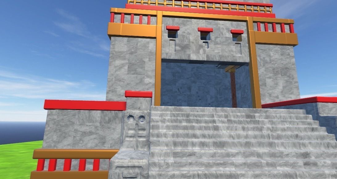 Aztec pyramid Free low-poly 3D model_2