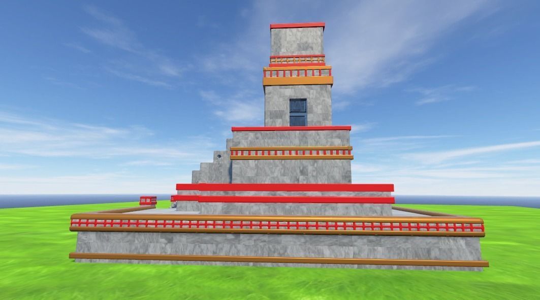 Aztec pyramid Free low-poly 3D model_1