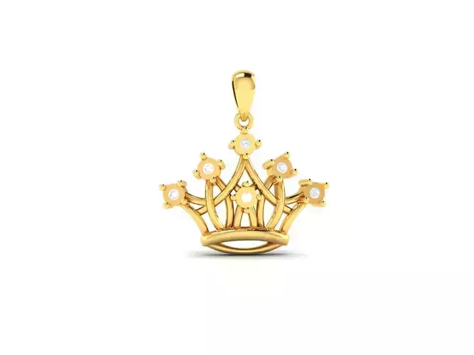 Pendant-685 crown pendant gold