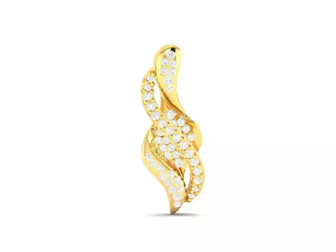 Pendant-661 diamond pendant gold