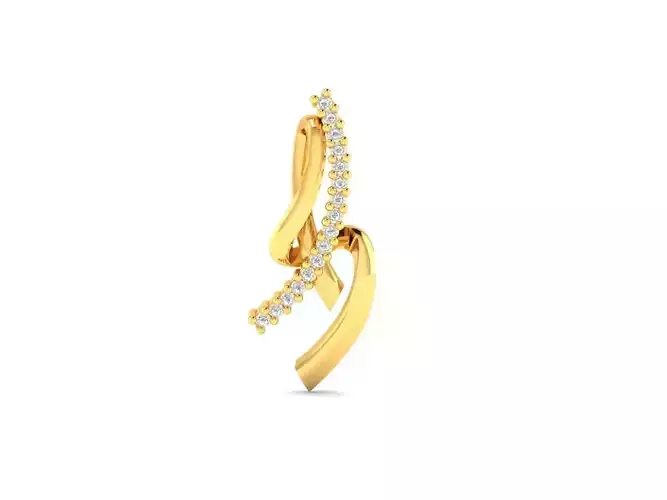 Pendant-641 diamond pendant gold