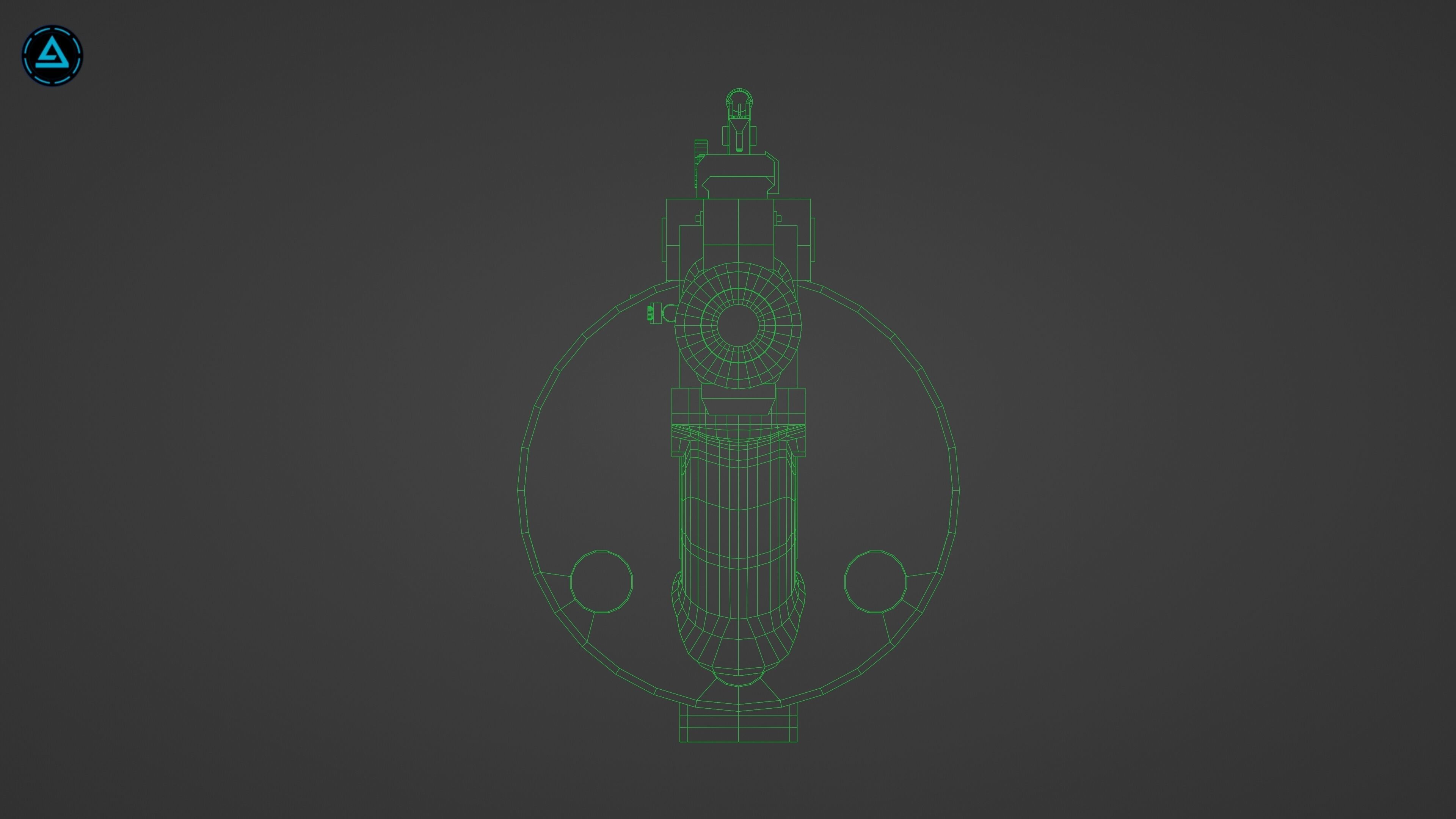 Corpse Sweeper Semi-Automatic Shotgun Low-poly 3D model_21