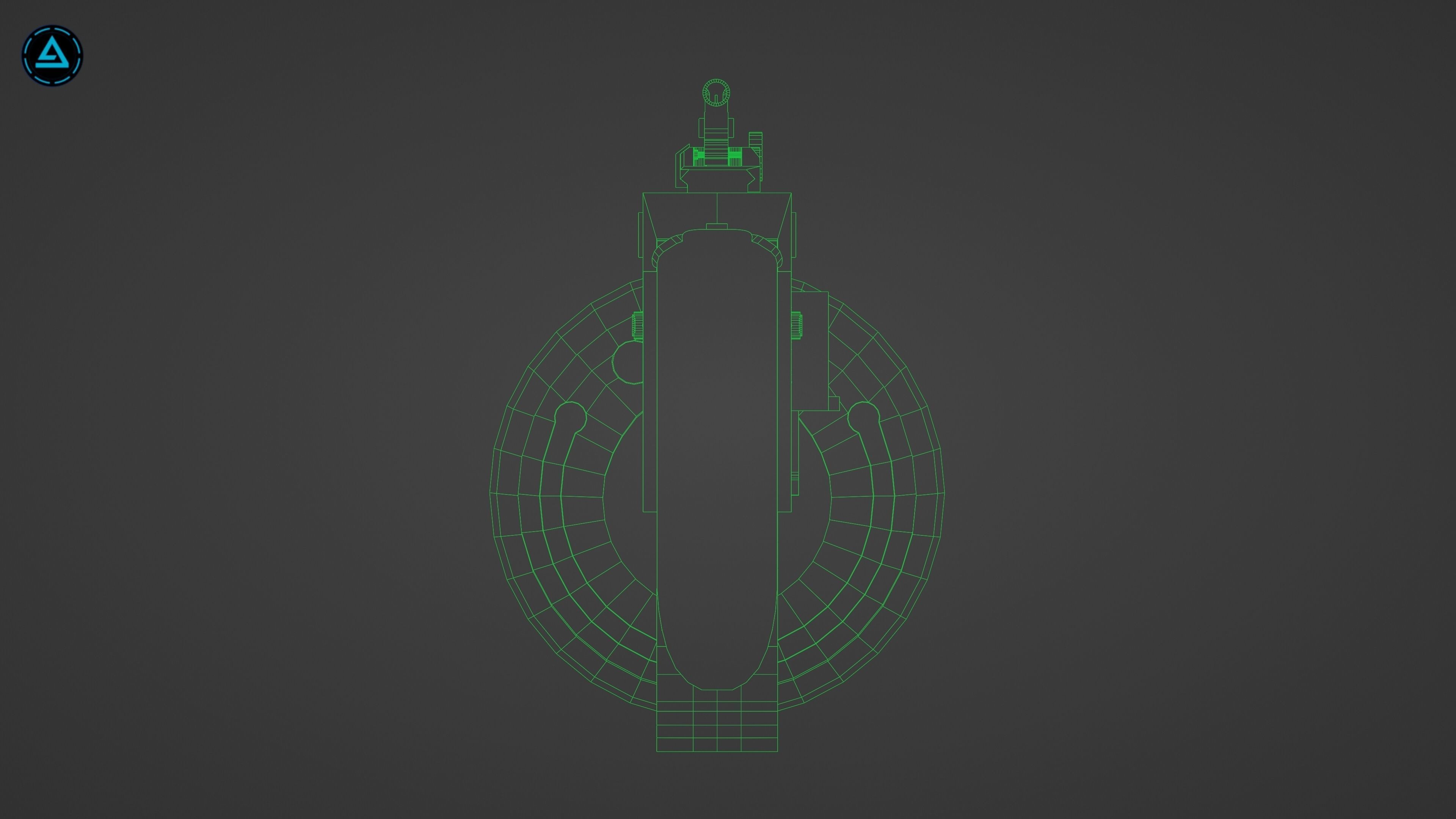 Corpse Sweeper Semi-Automatic Shotgun Low-poly 3D model_17