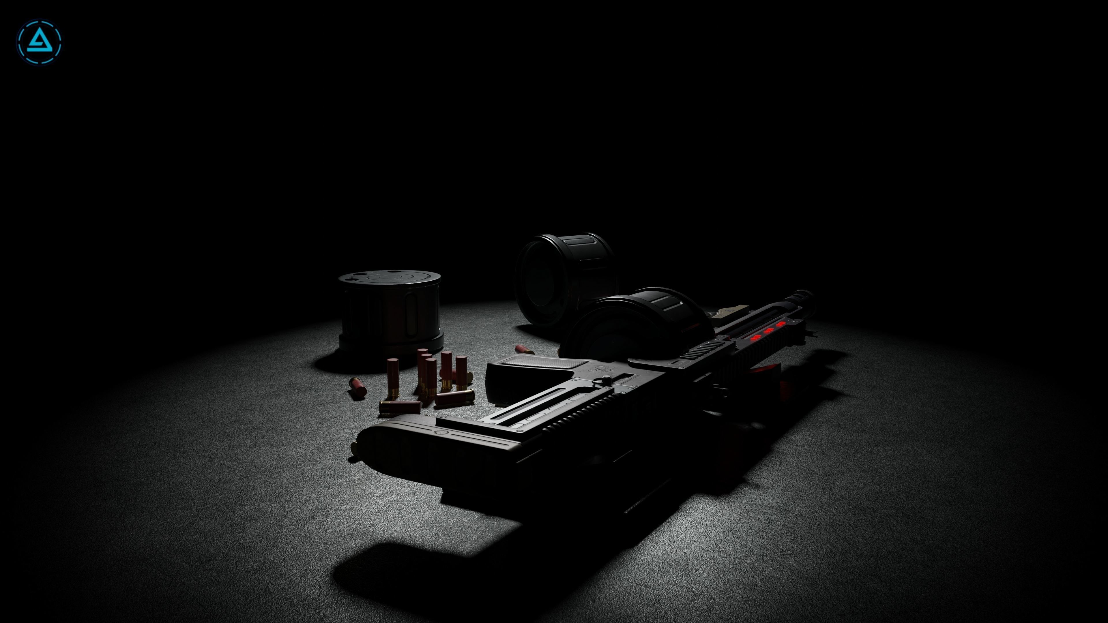 Corpse Sweeper Semi-Automatic Shotgun Low-poly 3D model_5