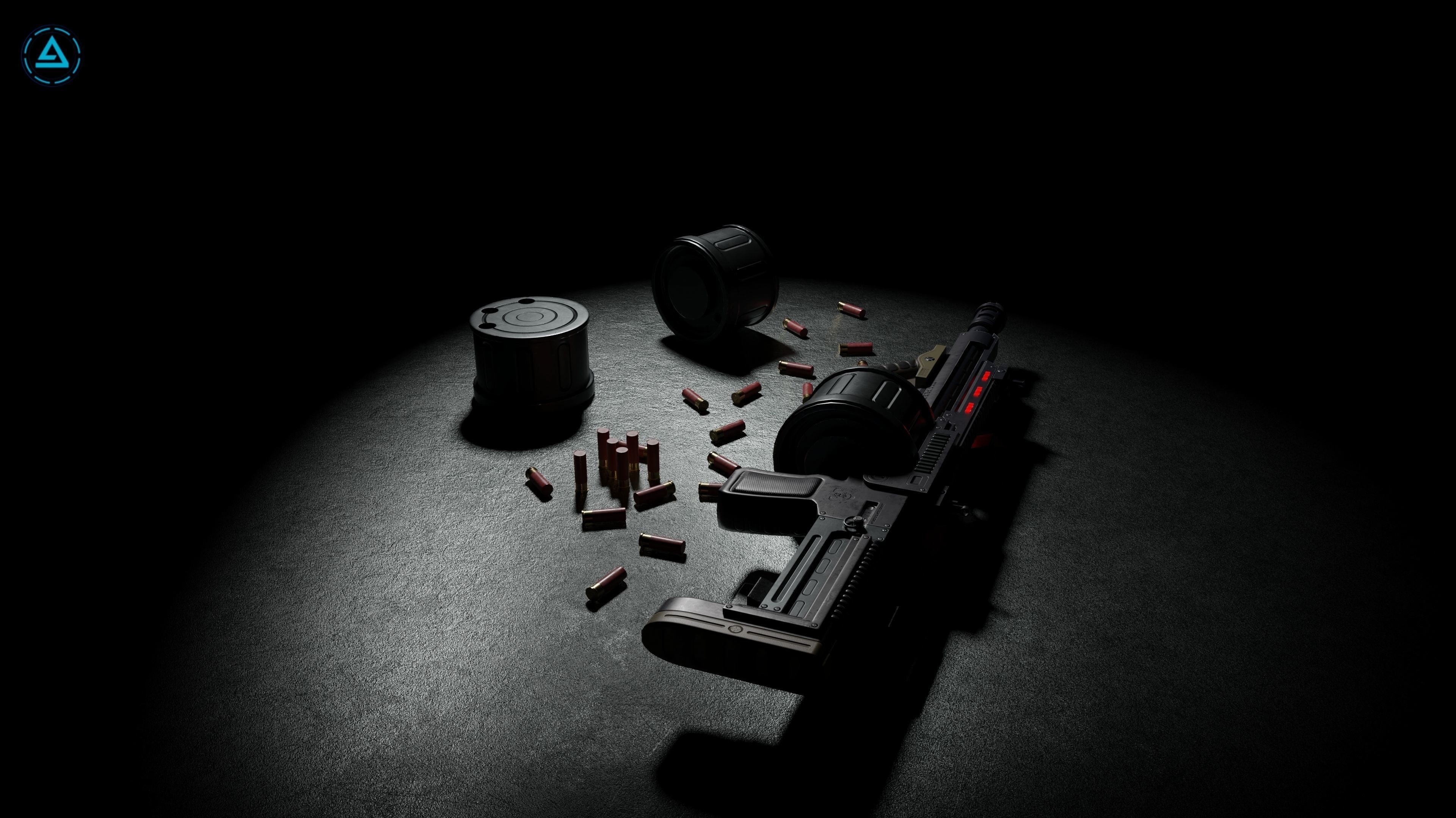 Corpse Sweeper Semi-Automatic Shotgun Low-poly 3D model_4