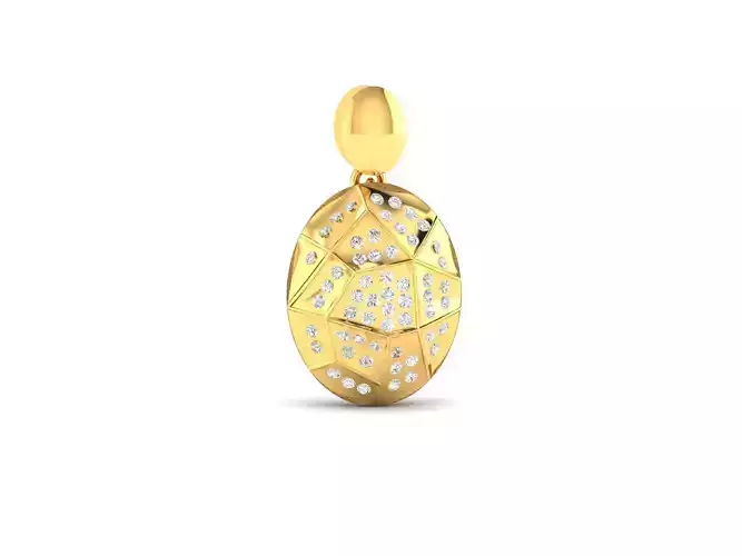 Pendant-385 diamond pendant in gold