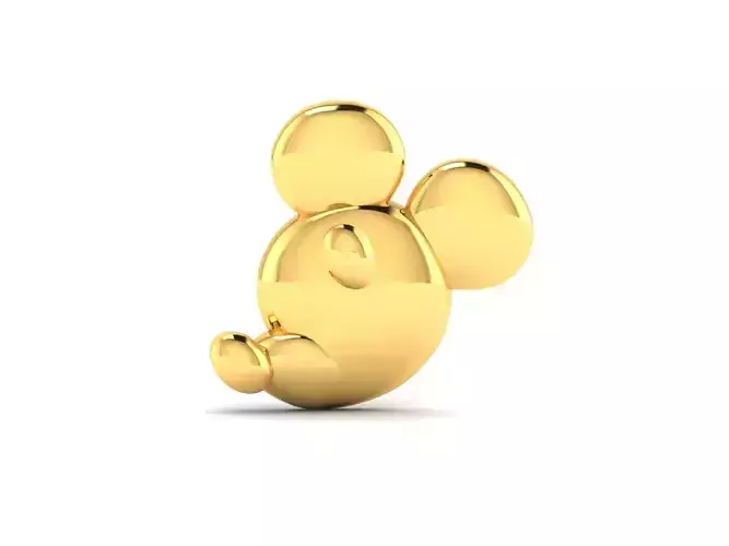 Pendant-308 gold mickey mouse pendant 3D print model