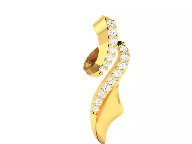 Pendant-1093 diamond pendant gold