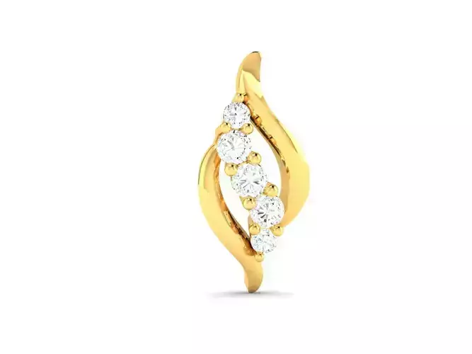 Pendant-1088 diamond pendant gold