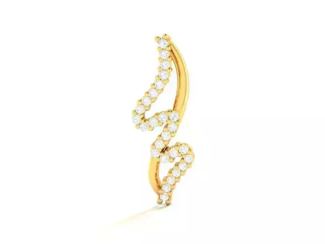 Pendant-1020 gold diamond earring