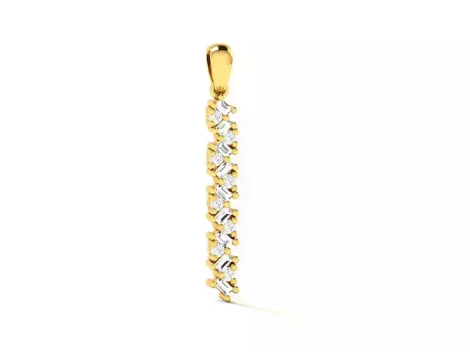 Pendant-1011 diamond pendant gold