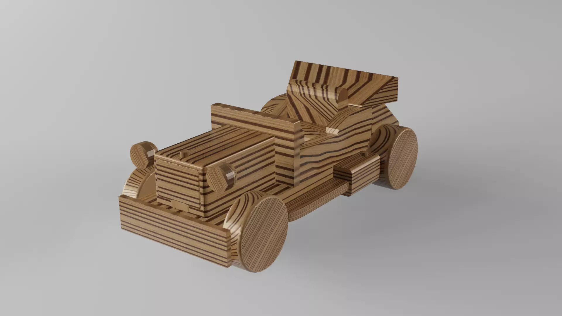 Retro car by ML-Design 3D model_0