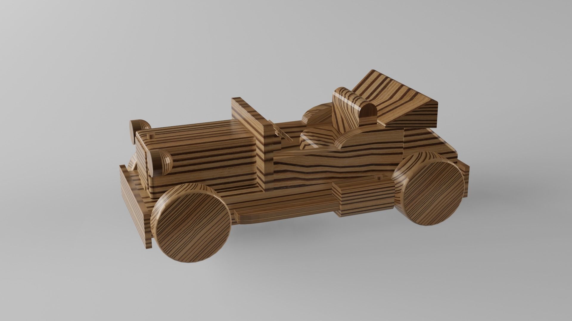 Retro car by ML-Design 3D model_1