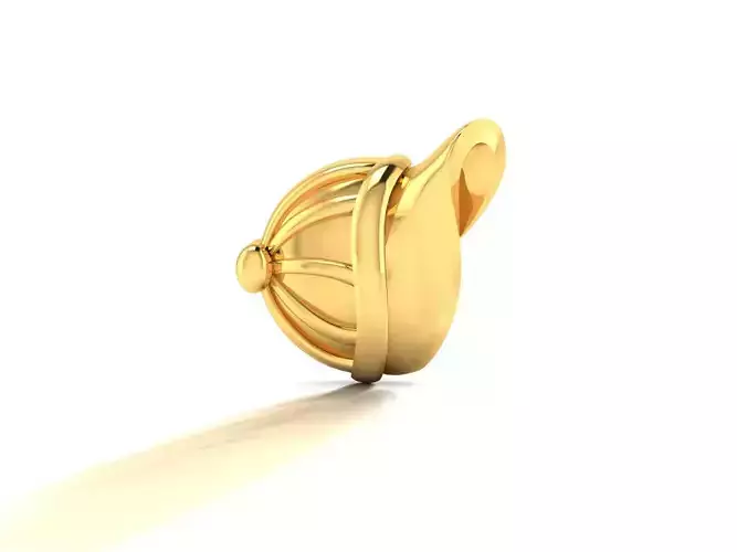 Pendant-1023 gold ball shaped pendant 3D print model