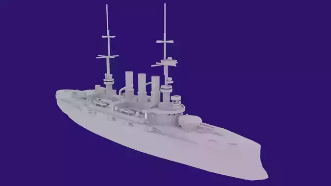SMS Schleswig-Holstein 3D print model