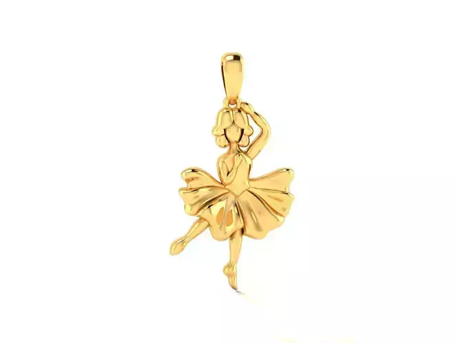 Dancing girl charm Pendant-814 3D print model