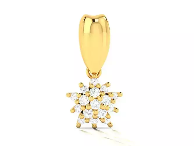 Pendant-594 diamond pendant gold