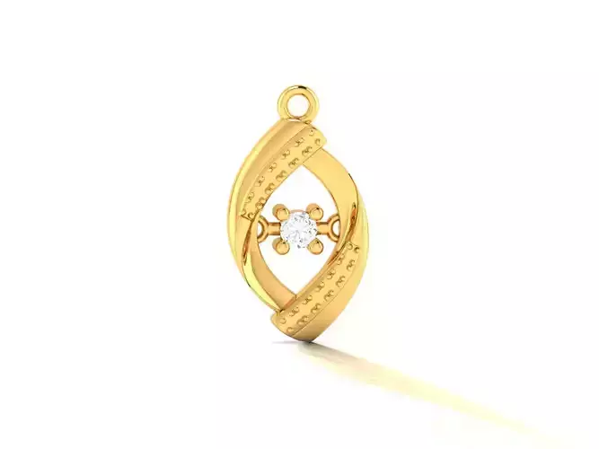 Pendant-1360 diamond pendant gold