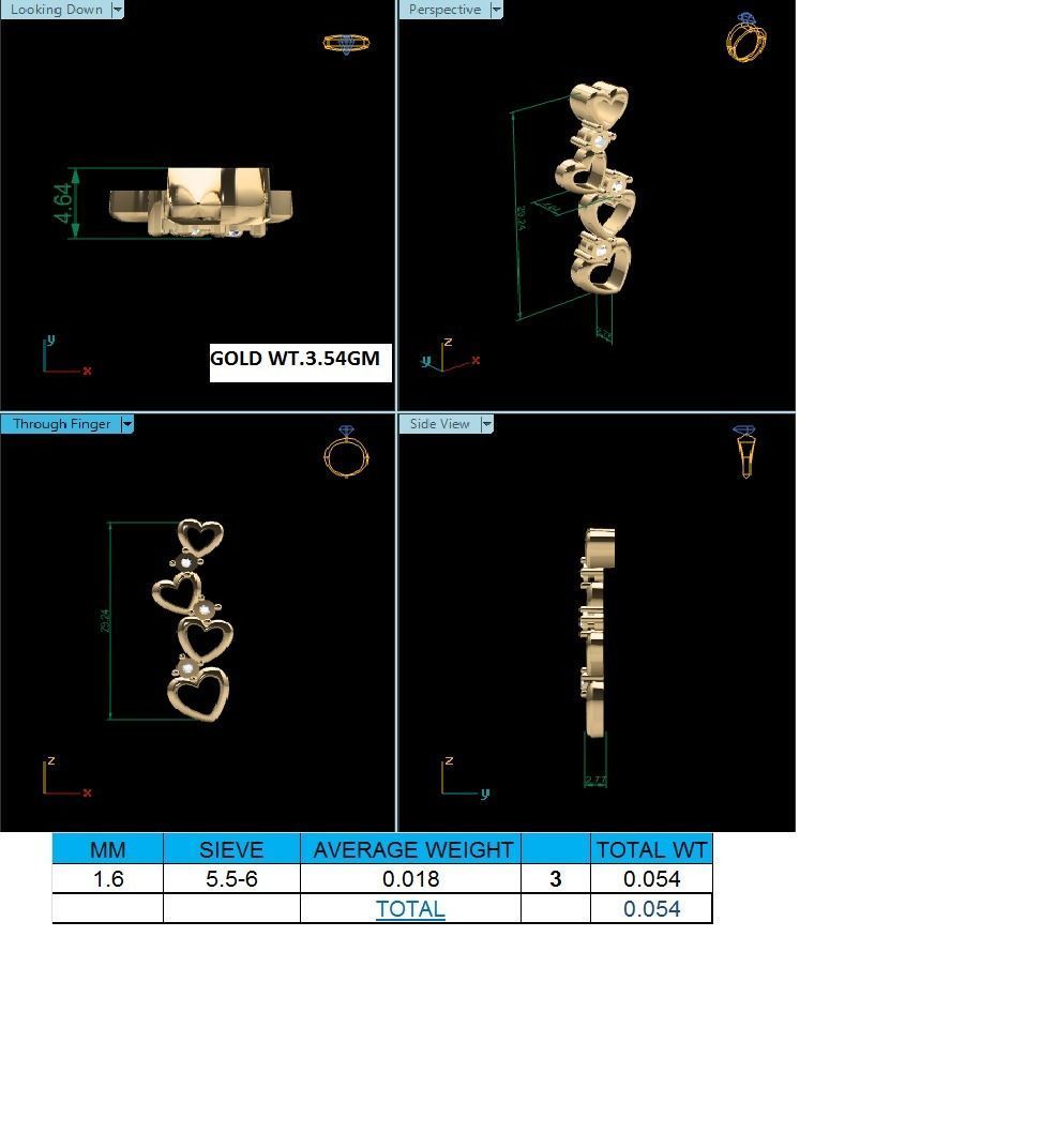 Pendant-504 gold pendant with diamonds 3D print model_1