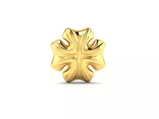 Pendant-94 gold plated cross bead