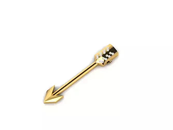 Arrow pendant necklace 02 DV 93 3D print model