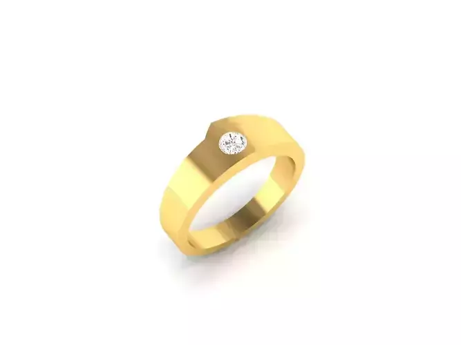 Ring-90 gold ring with diamond