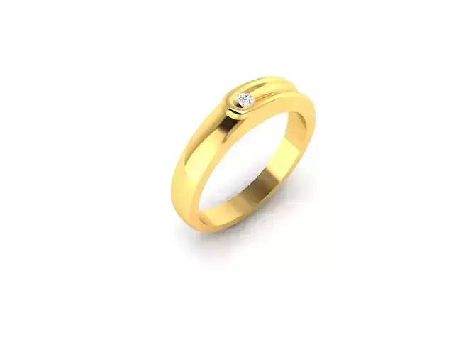 Ring-81 gold ring with diamond