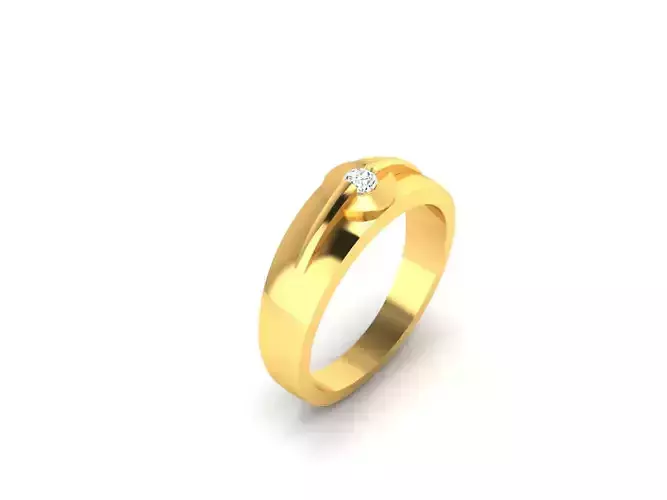 Ring-78 gold ring with diamond