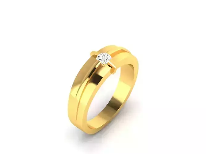 Ring-70 gold ring with diamond