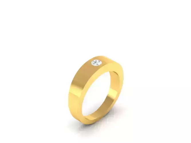 Ring-69 gold ring with diamond