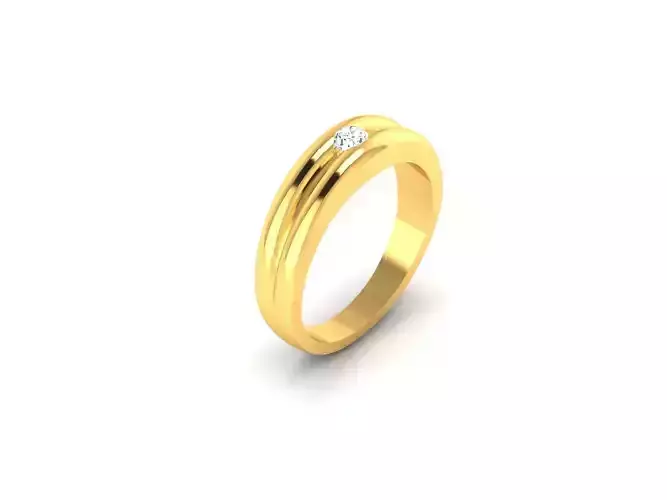 Ring-67 gold ring with diamond
