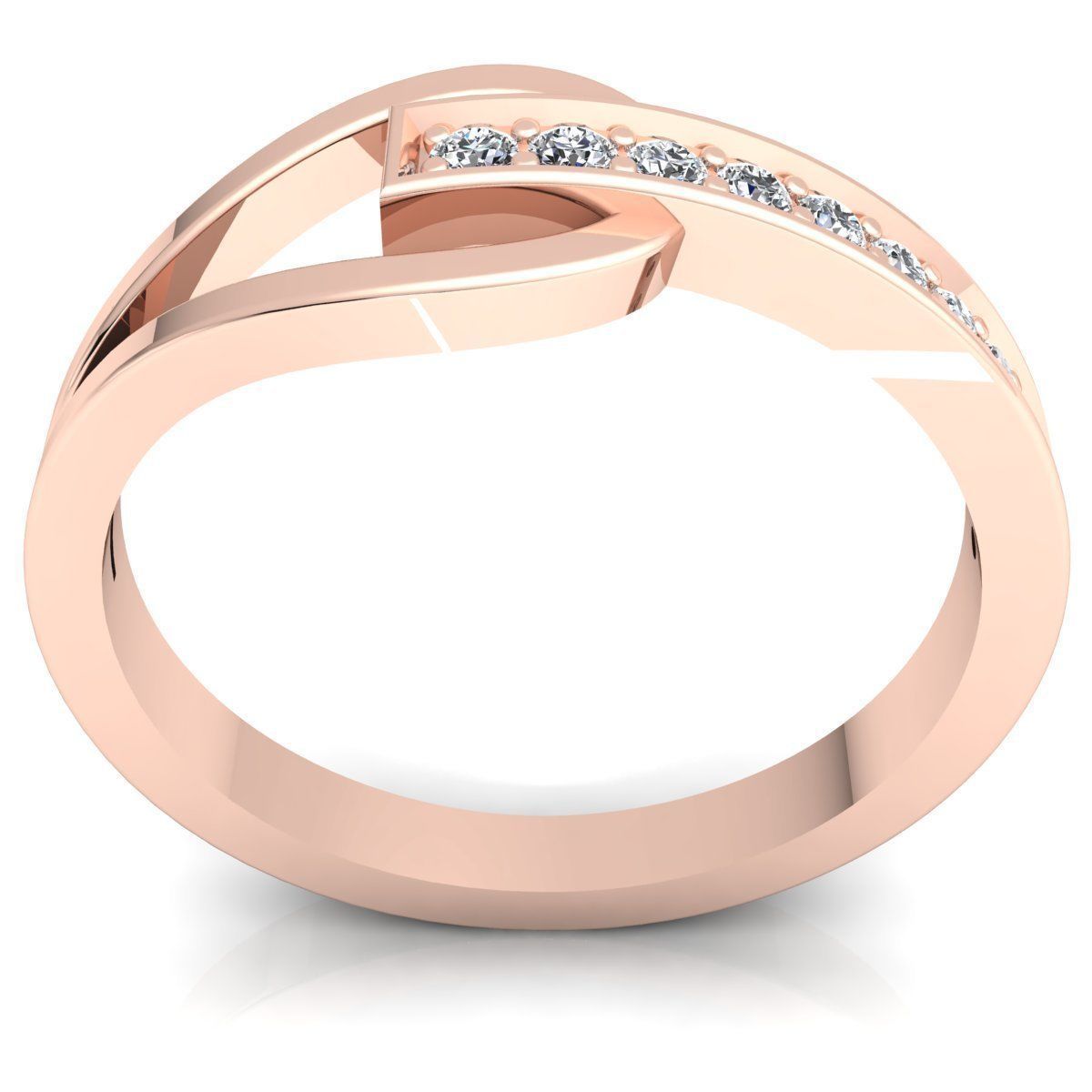 Band 2 elegant rose gold diamond ring 3D print model_3