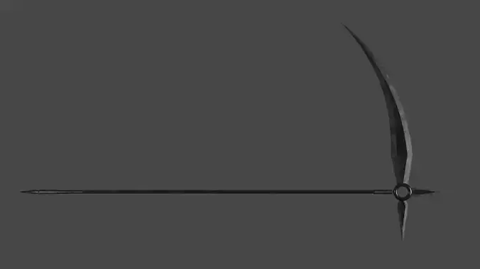 Low Poly Scythe sword