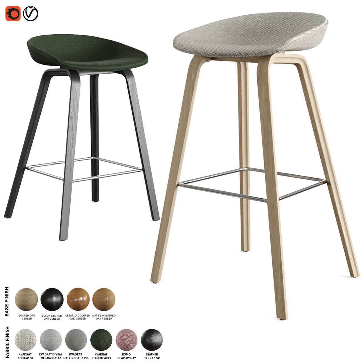 Hay - About A Stool Barstool and Counter Stool AAS 33