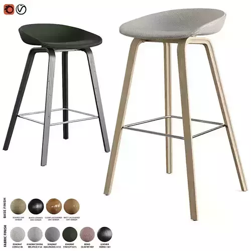 Hay - About A Stool Barstool and Counter Stool AAS 33 3D model