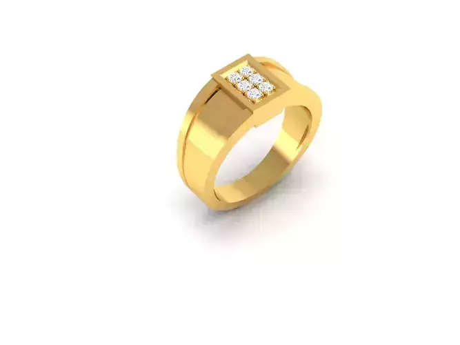 Ring-40 gold ring with diamonds