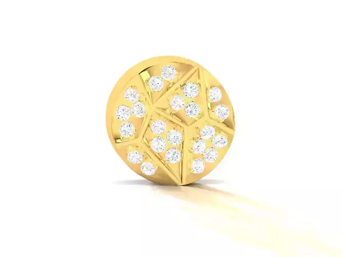 Pendant-296 diamond pendant gold