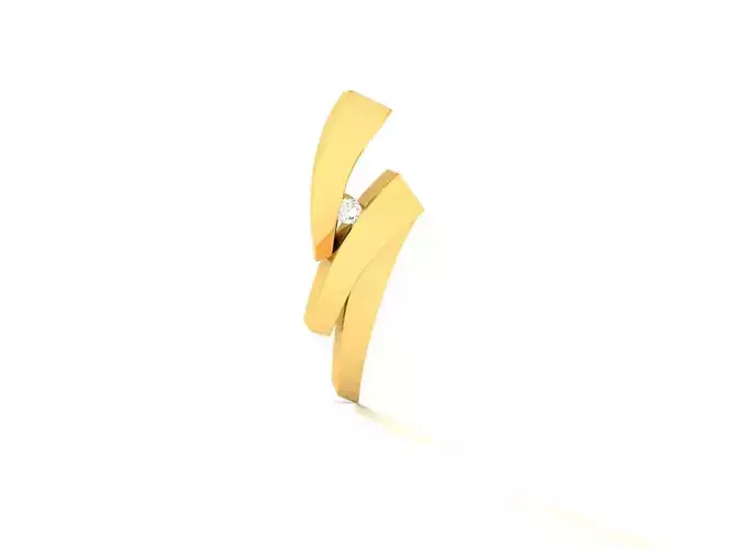 Pendant-293 gold ring with diamond