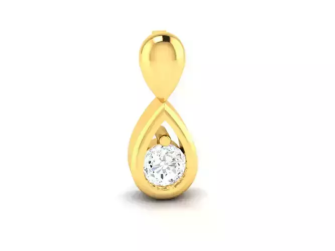 Pendant-214 diamond pendant gold