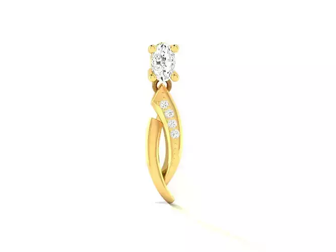 Pendant-193 diamond pendant gold 3D print model